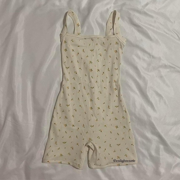 Skims Cotton Rib Low Back Onesie